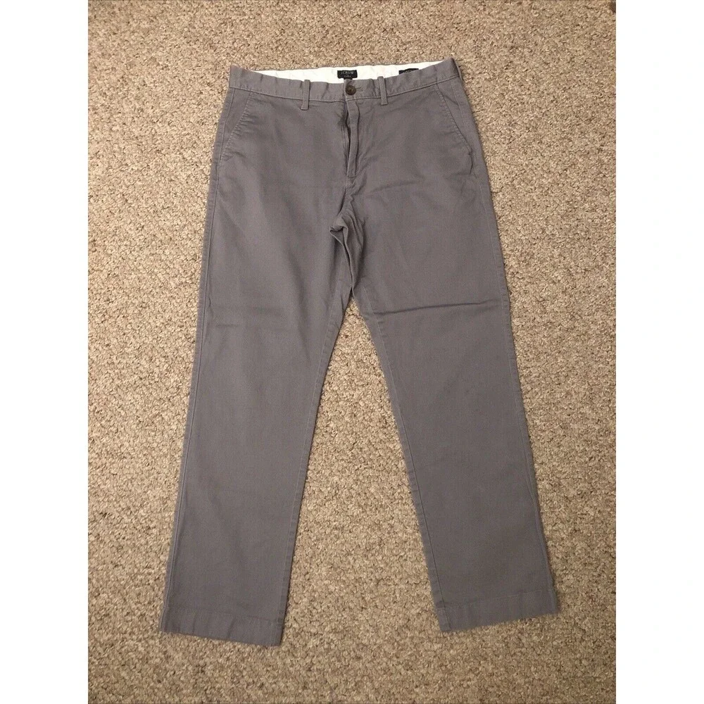 Re-Imagined J. Crew Flex Slim Gray Khakis Size 32 x 30